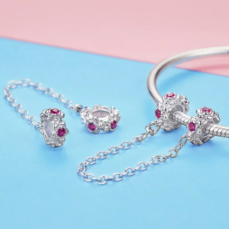 (afbeelding voor) Pandora Style Fairy's Guirlande Veiligheidsketting - BSC035 - Bekijken 3