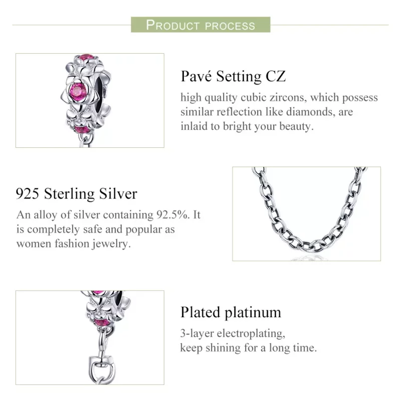 (afbeelding voor) Pandora Style Fairy's Guirlande Veiligheidsketting - BSC035 - Bekijken 7