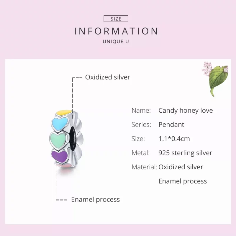 (afbeelding voor) Pandora Style Candy Honing Liefde Spacer Bedel - SCC1838 - Bekijken 7