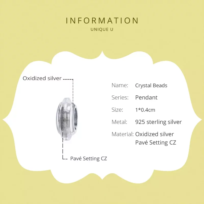 (afbeelding voor) Pandora Style Crystal Spacer Bedel - SCC1818 - Bekijken 6