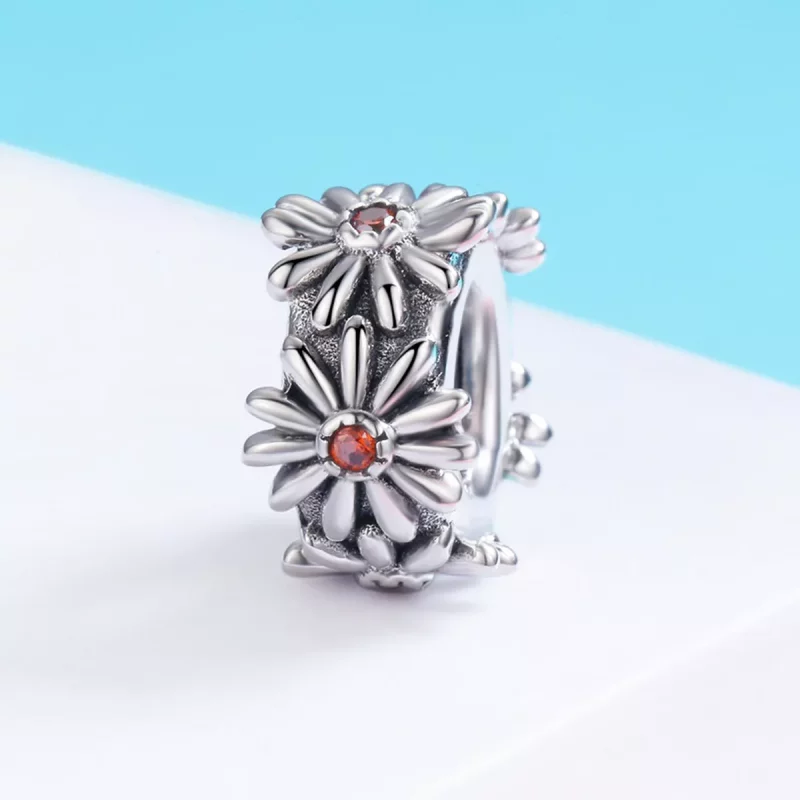 (afbeelding voor) Pandora Style Daisy Krans Spacer Bedel - SCC598 - Bekijken 3