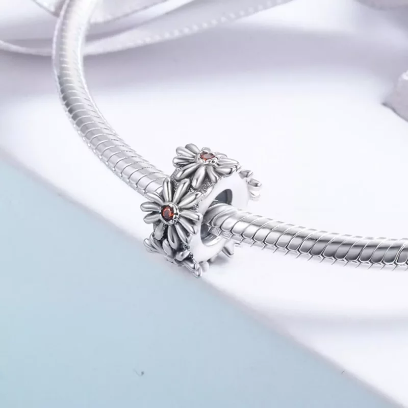 (afbeelding voor) Pandora Style Daisy Krans Spacer Bedel - SCC598 - Bekijken 4