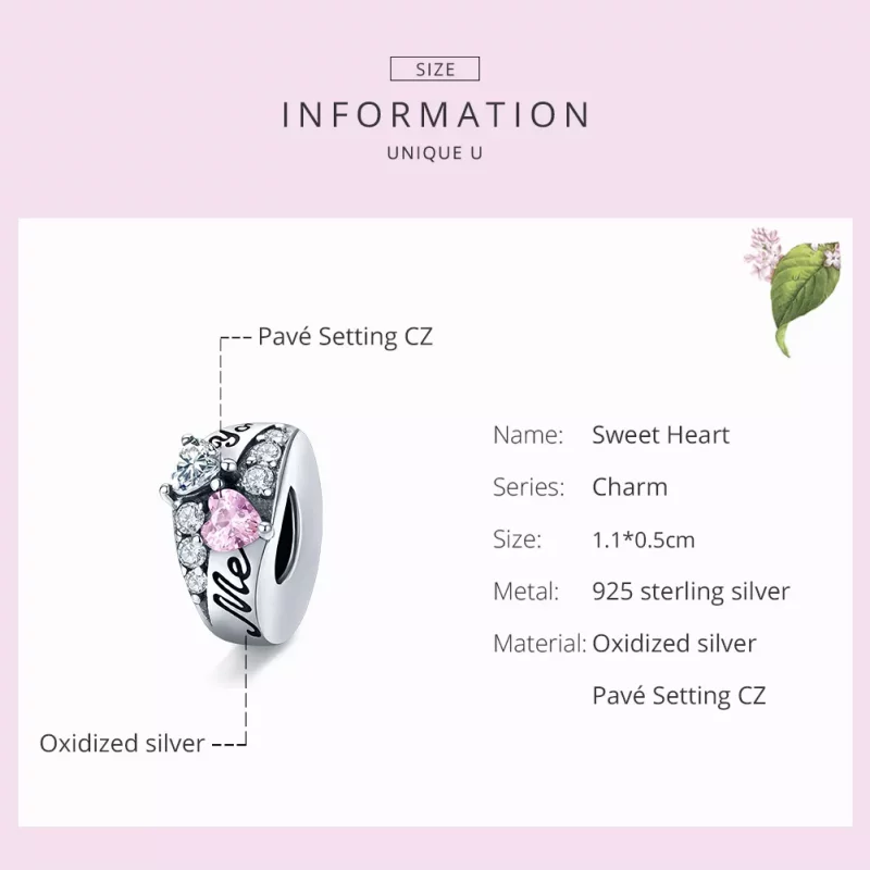 (afbeelding voor) Pandora Style Geliefde Spacer Bedel - BSC283 - Bekijken 7