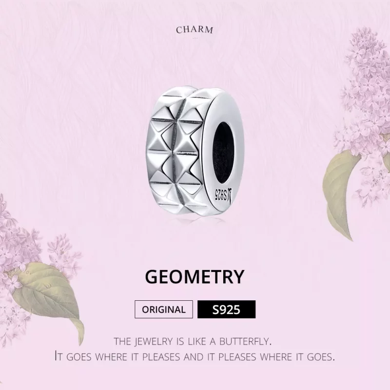 (afbeelding voor) Pandora Style Geometrie Spacer Bedel - SCC1789 - Bekijken 6