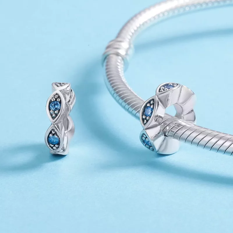 (afbeelding voor) Pandora Style Glimmende ogen Spacer Bedel - SCC513 - Bekijken 5