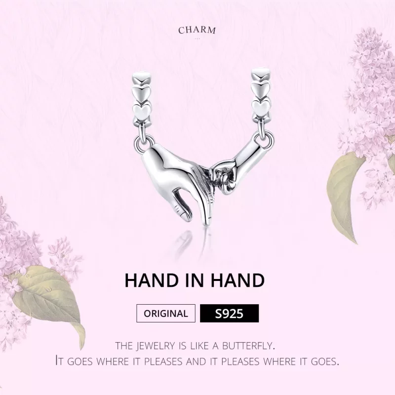 (afbeelding voor) Pandora Style Hand in hand Spacer Bedel - SCC1700 - Bekijken 6