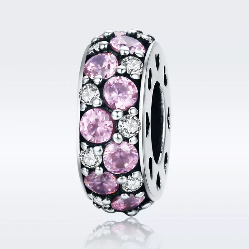 (afbeelding voor) Pandora Style Hart Spacer Bedel - SCC635 - Bekijken 2