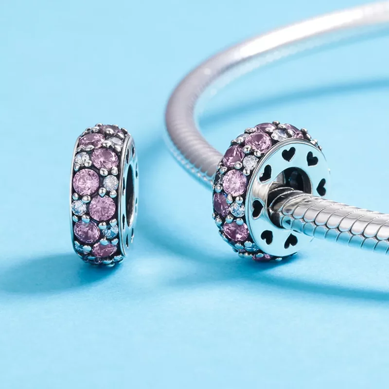 (afbeelding voor) Pandora Style Hart Spacer Bedel - SCC635 - Bekijken 4