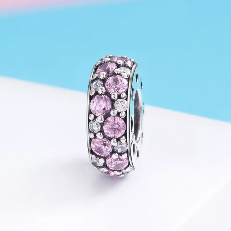 (afbeelding voor) Pandora Style Hart Spacer Bedel - SCC635 - Bekijken 7