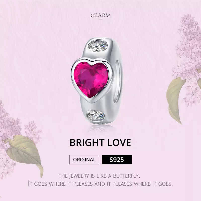 (afbeelding voor) Pandora Style Heldere Liefde Spacer Bedel - BSC123 - Bekijken 5