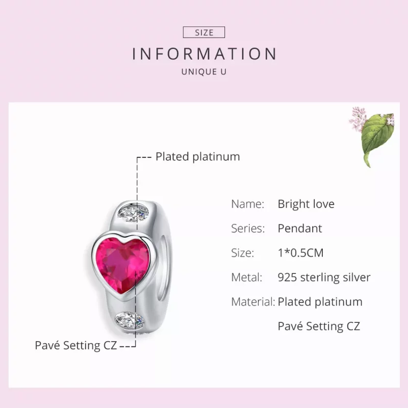 (afbeelding voor) Pandora Style Heldere Liefde Spacer Bedel - BSC123 - Bekijken 6