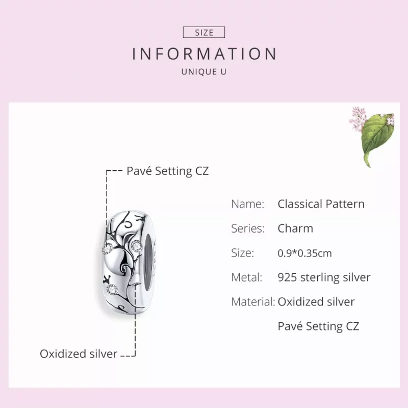(afbeelding voor) Pandora Style Klassiek patroon Spacer Bedel - SCC1559 - Bekijken 7