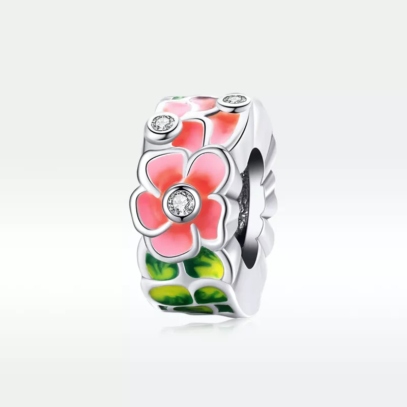 (afbeelding voor) Pandora Style Kleurrijke bloemen Spacer Bedel - SCC1727 - Bekijken 5