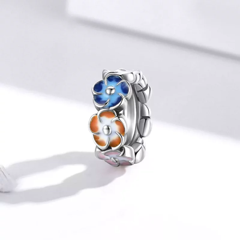 (afbeelding voor) Pandora Style Kleurrijke hortensia Spacer Bedel - SCC1703 - Bekijken 2