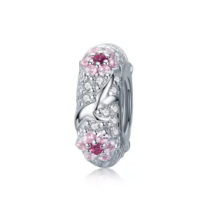 (afbeelding voor) Pandora Style Pruimenbloesem Spacer Bedel - BSC152