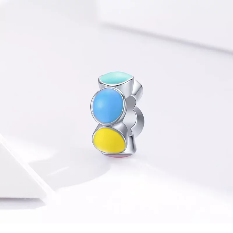 (afbeelding voor) Pandora Style Regenboog Bubbel Spacer Bedel - SCC1555 - Bekijken 4
