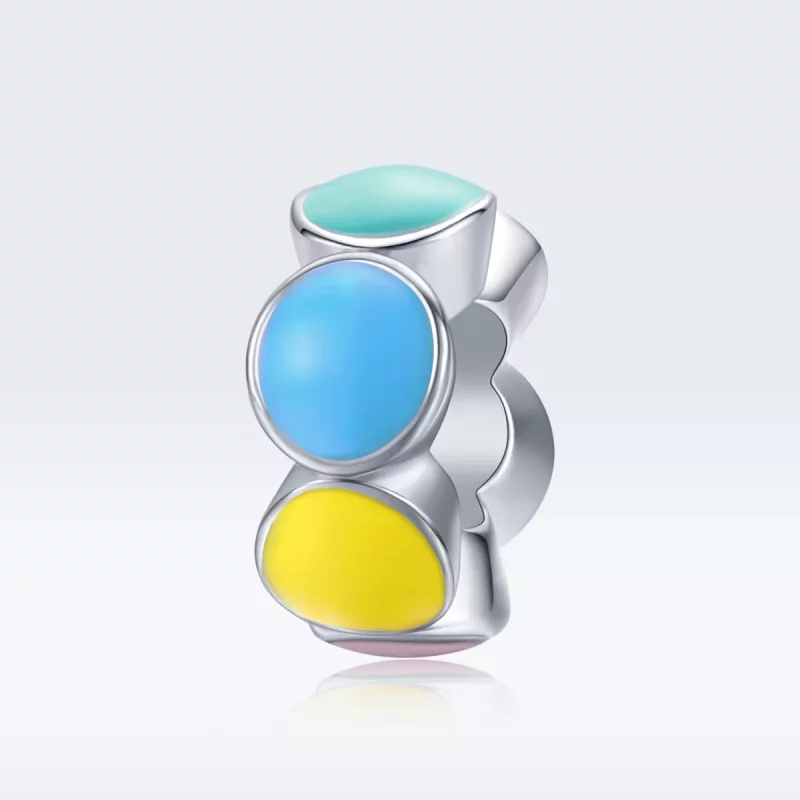 (afbeelding voor) Pandora Style Regenboog Bubbel Spacer Bedel - SCC1555 - Bekijken 5