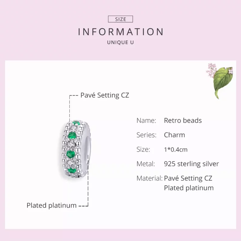 (afbeelding voor) Pandora Style Retro Spacer Bedel - BSC185 - Bekijken 7