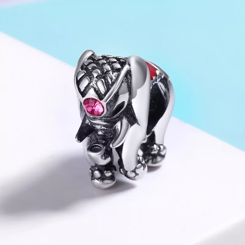 (afbeelding voor) Pandora Style Schattige babyolifant Spacer Bedel - SCC321 - Bekijken 3