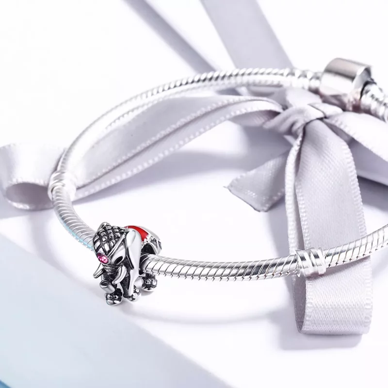 (afbeelding voor) Pandora Style Schattige babyolifant Spacer Bedel - SCC321 - Bekijken 4