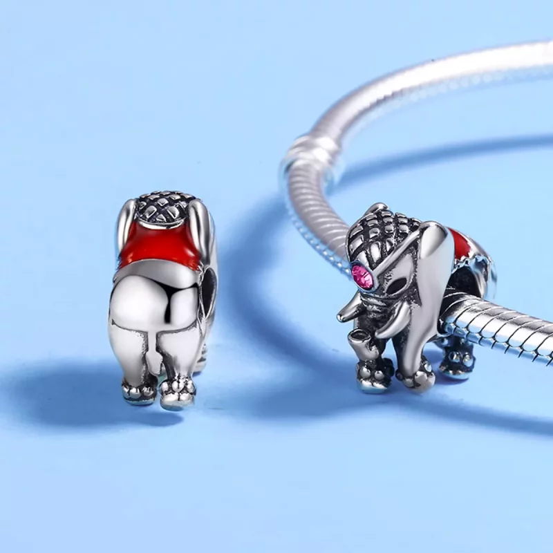 (afbeelding voor) Pandora Style Schattige babyolifant Spacer Bedel - SCC321 - Bekijken 5