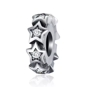 (afbeelding voor) Pandora Style Ster Spacer Bedel - SCC244