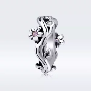 (afbeelding voor) Pandora Style Vinger Hart Spacer Bedel - SCC1448