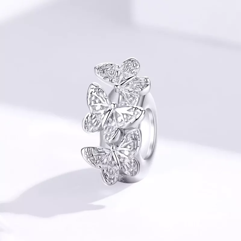 (afbeelding voor) Pandora Style Vlinder Spacer Bedel - BSC120 - Bekijken 2
