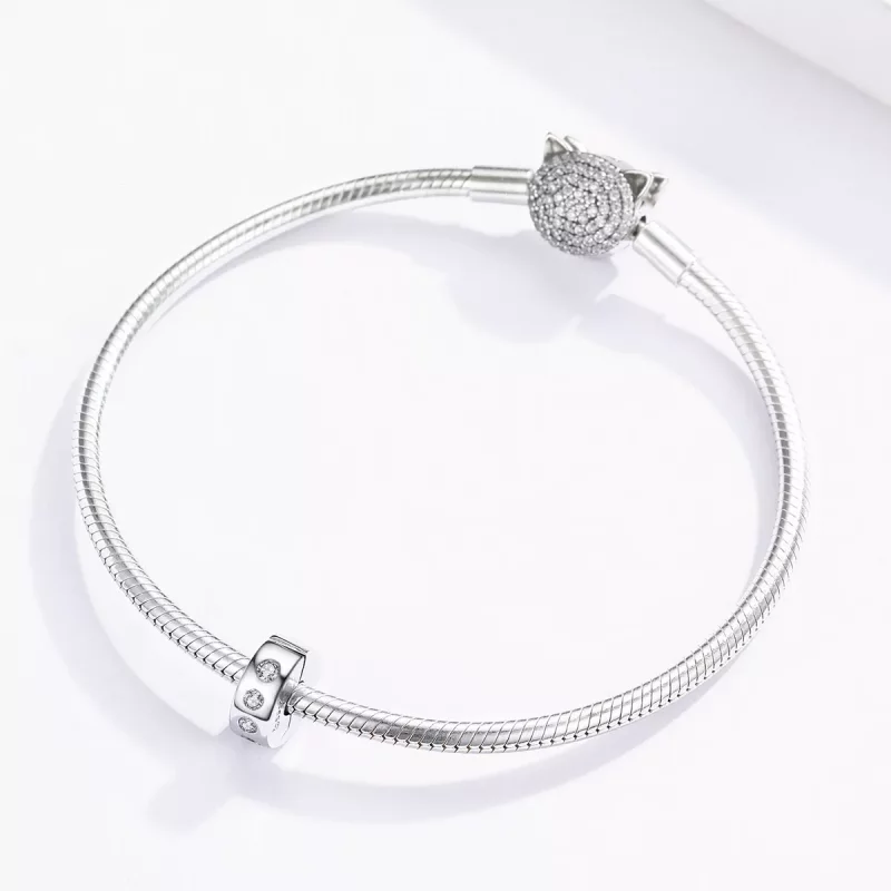 (afbeelding voor) Pandora Style Zirkonia Spacer Bedel - BSC165 - Bekijken 3