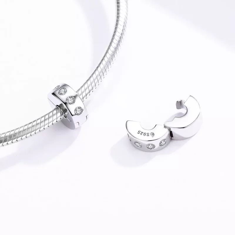 (afbeelding voor) Pandora Style Zirkonia Spacer Bedel - BSC165 - Bekijken 4