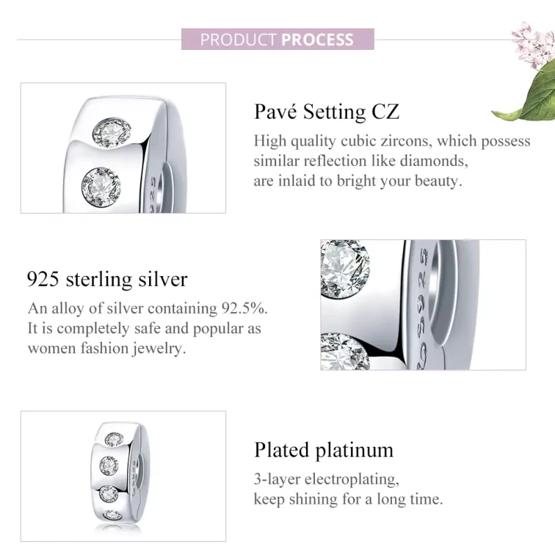 (afbeelding voor) Pandora Style Zirkonia Spacer Bedel - BSC165 - Bekijken 8