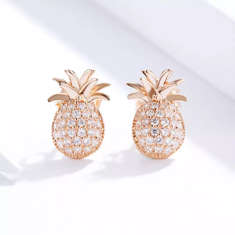 (afbeelding voor) Pandora Style Ananas Oorknopjes - SCE803 - Bekijken 2