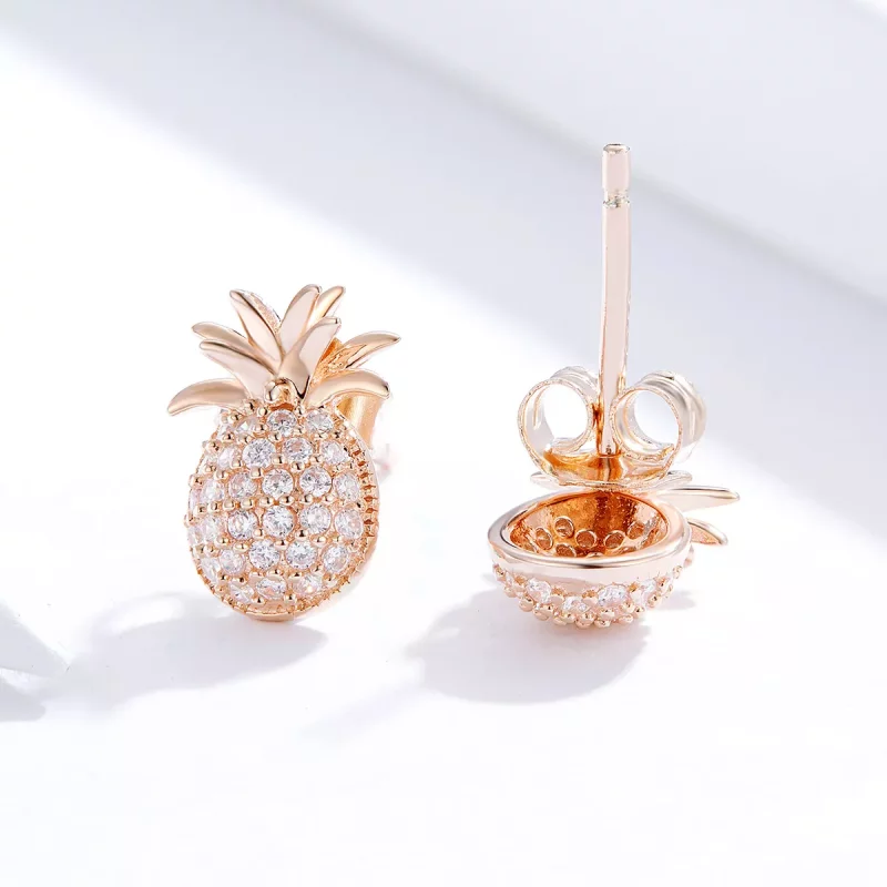 (afbeelding voor) Pandora Style Ananas Oorknopjes - SCE803 - Bekijken 4