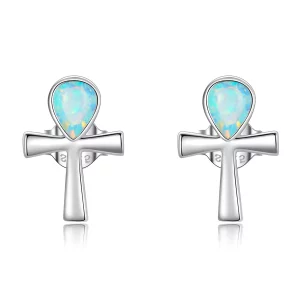 (afbeelding voor) Pandora Style Anka Kruis Oorknopjes - BSE556