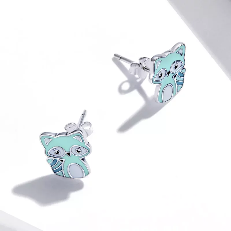 (afbeelding voor) Pandora Style Baby Wasbeer Oorknopjes - SCE1279 - Bekijken 4