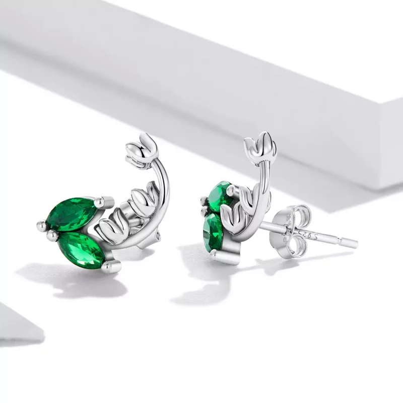 (afbeelding voor) Pandora Style Bell Orchidee Oorknopjes - SCE1363 - Bekijken 3