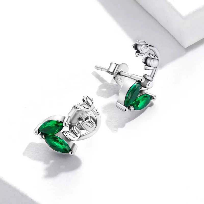 (afbeelding voor) Pandora Style Bell Orchidee Oorknopjes - SCE1363 - Bekijken 4
