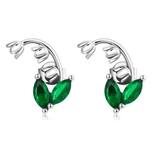 (afbeelding voor) Pandora Style Bell Orchidee Oorknopjes - SCE1363