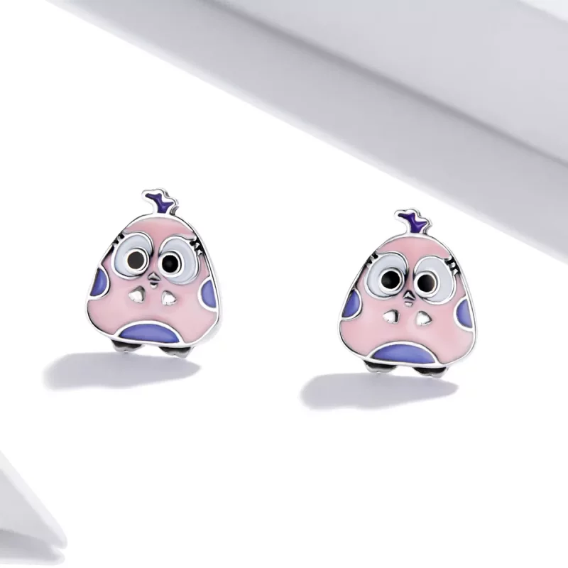 (afbeelding voor) Pandora Style Big Eyed Vogel Oorknopjes - SCE1277 - Bekijken 2