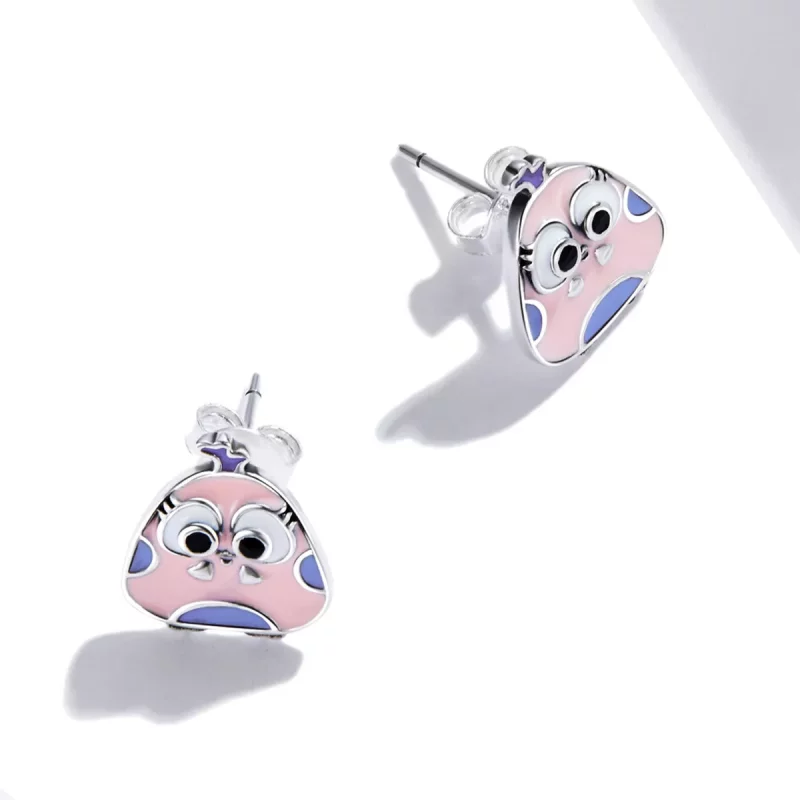(afbeelding voor) Pandora Style Big Eyed Vogel Oorknopjes - SCE1277 - Bekijken 4
