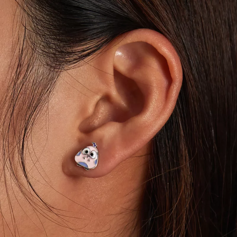 (afbeelding voor) Pandora Style Big Eyed Vogel Oorknopjes - SCE1277 - Bekijken 5
