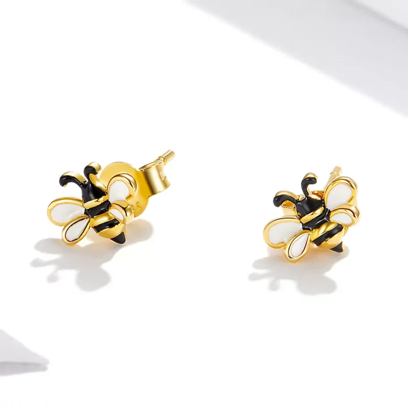 (afbeelding voor) Pandora Style Bij Oorknopjes - SCE1182 - Bekijken 3