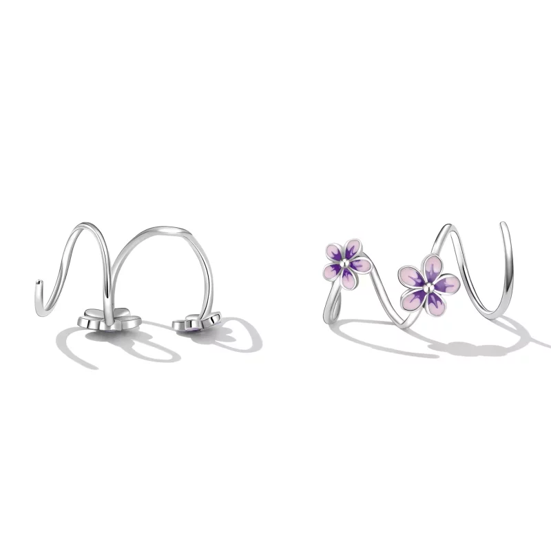 (afbeelding voor) Pandora Style Bloemen Oorknopjes - SCE1462 - Bekijken 4