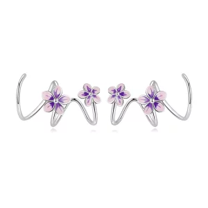 (afbeelding voor) Pandora Style Bloemen Oorknopjes - SCE1462