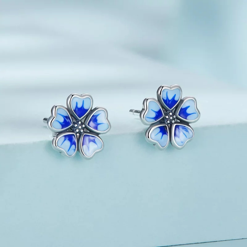 (afbeelding voor) Pandora Style Bloemen Oorknopjes - SCE1513 - Bekijken 2