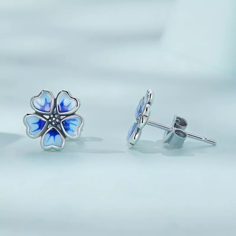 (afbeelding voor) Pandora Style Bloemen Oorknopjes - SCE1513 - Bekijken 3