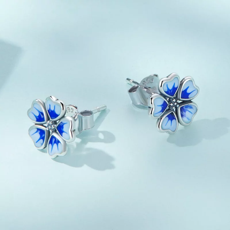 (afbeelding voor) Pandora Style Bloemen Oorknopjes - SCE1513 - Bekijken 4