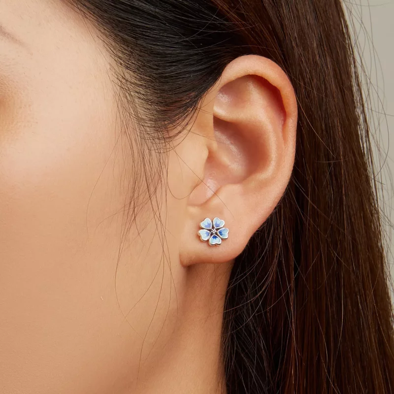 (afbeelding voor) Pandora Style Bloemen Oorknopjes - SCE1513 - Bekijken 5