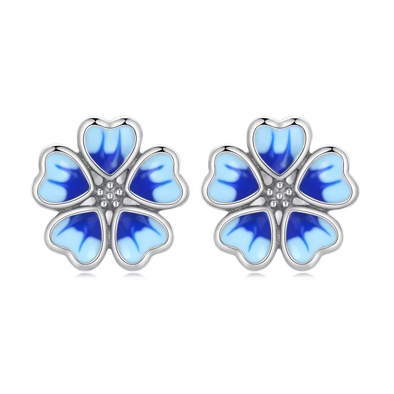(afbeelding voor) Pandora Style Bloemen Oorknopjes - SCE1513
