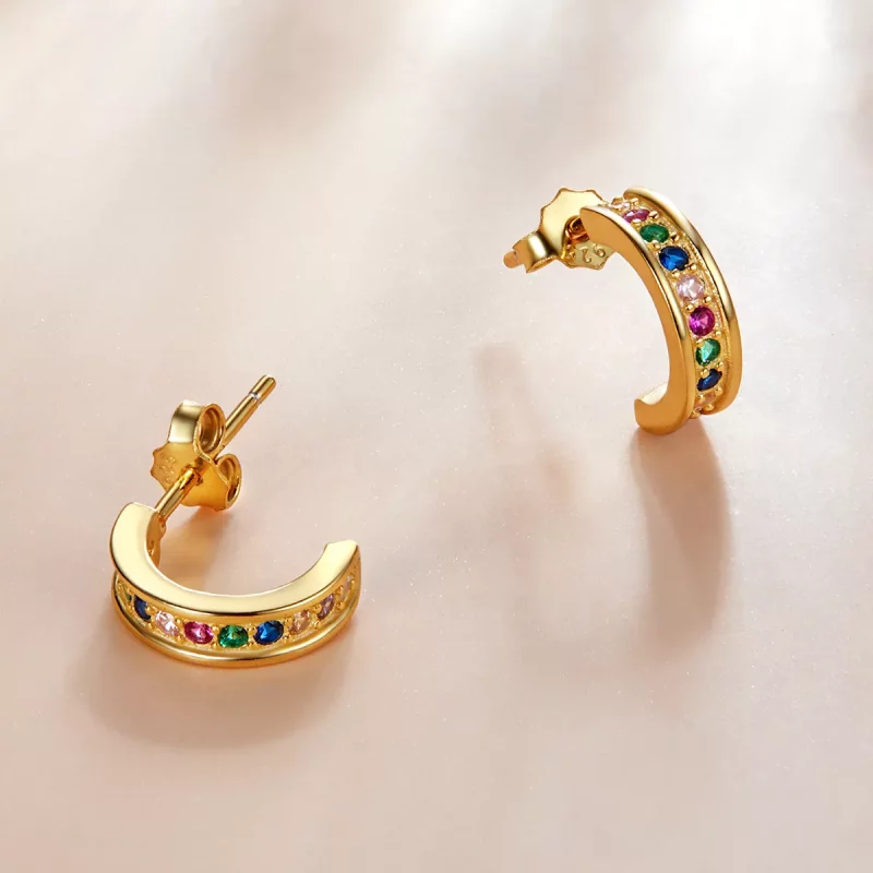 (afbeelding voor) Pandora Style Boog Oorknopjes - SCE1168-B - Bekijken 2